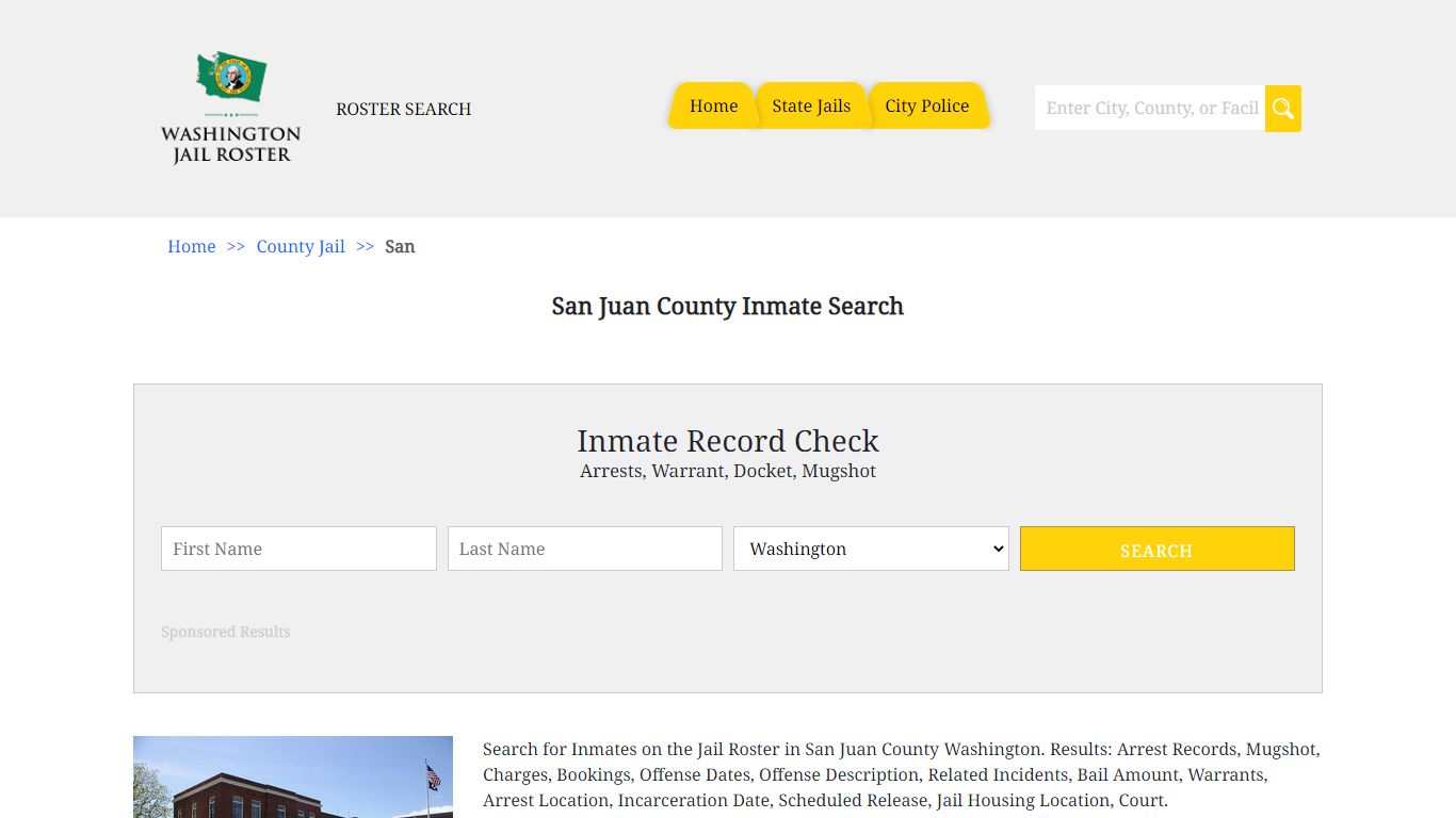 San Juan County Inmate Search - Jail Roster Search